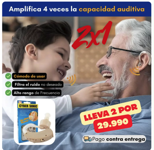 Audífono Amplificador de Sonido 🔊 Recupera la Claridad Auditiva 2x1🎉🎁+ENVIO GRATIS‼️